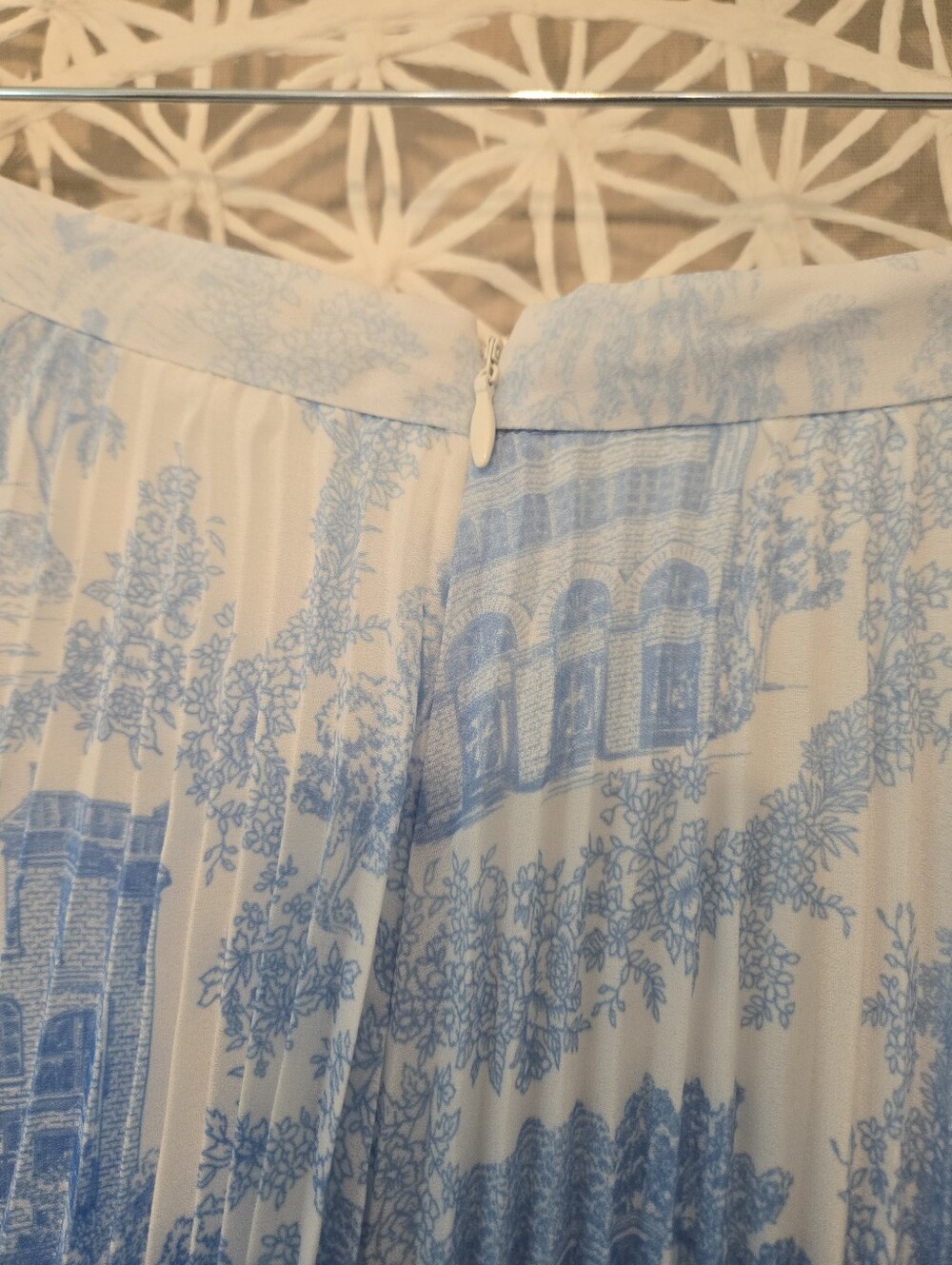 Catherine Malandrino Blue Pleated Maxi Skirt NWT Size 6 Ombre - Picture 8 of 13